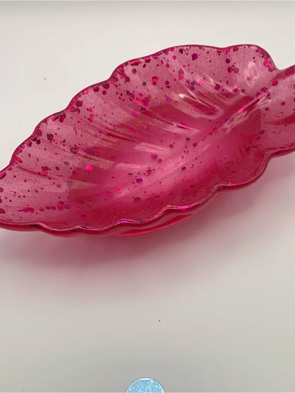 Acardian Pink Inspired Feather Trinket Dish